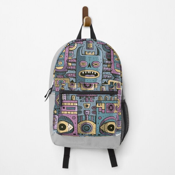 Item preview, Intricate Alien Robot Totem Design designed and sold by Romgora.