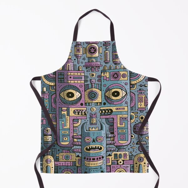 Item preview, Intricate Alien Robot Totem Design designed and sold by Romgora.