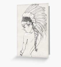 Head Girl Greeting Card