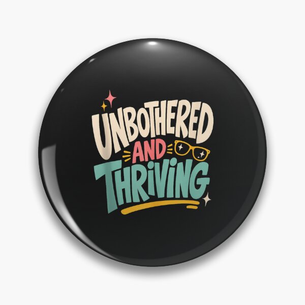Item preview, Unbothered And Thriving Retro Typography Sassy Vibe designed and sold by abig-eiyana.