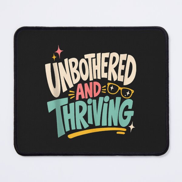 Item preview, Unbothered And Thriving Retro Typography Sassy Vibe designed and sold by abig-eiyana.
