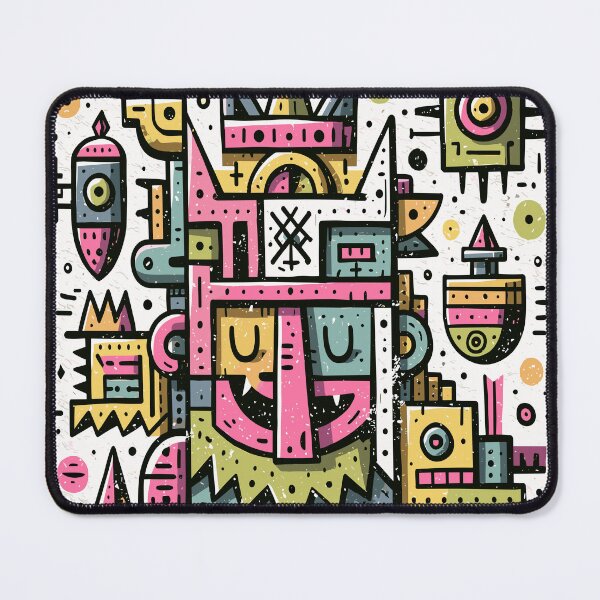 Item preview, Vibrant Abstract Tribal King Face designed and sold by Romgora.