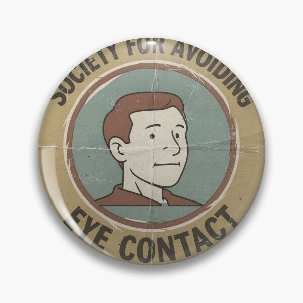 Item preview, Society for Avoiding Eye Contact designed and sold by PictorialWhimsy.