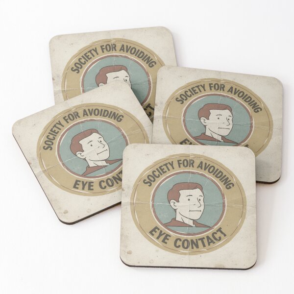 Item preview, Society for Avoiding Eye Contact designed and sold by PictorialWhimsy.