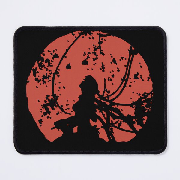 Item preview, Cyborg Silhouette Kneeling In Front Of Red Sun designed and sold by AurelioSchultz.