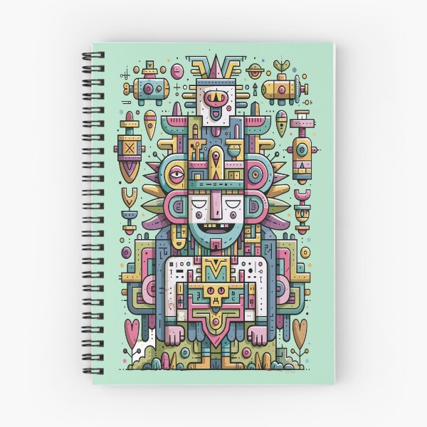 Item preview, Vibrant Geometric Deity Totem Graphic Art designed and sold by Romgora.