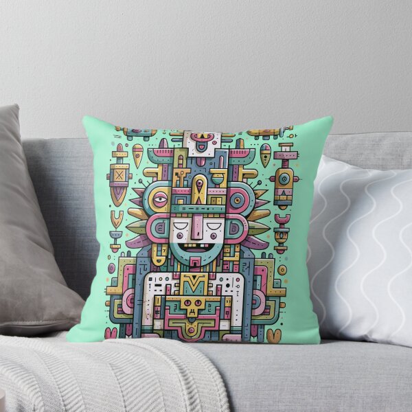 Item preview, Vibrant Geometric Deity Totem Graphic Art designed and sold by Romgora.