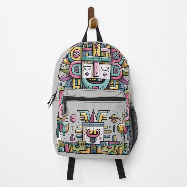 Item preview, Vibrant Geometric Deity Totem Graphic Art designed and sold by Romgora.
