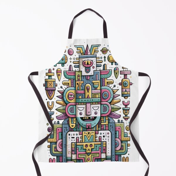 Item preview, Vibrant Geometric Deity Totem Graphic Art designed and sold by Romgora.