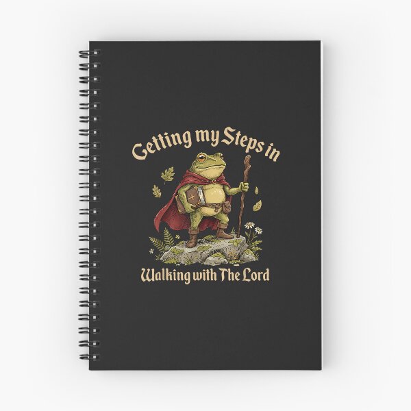 Item preview, Getting My Steps In Walking With The Lord Frog designed and sold by abig-eiyana.