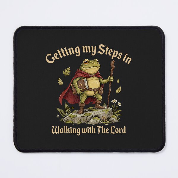 Item preview, Getting My Steps In Walking With The Lord Frog designed and sold by abig-eiyana.