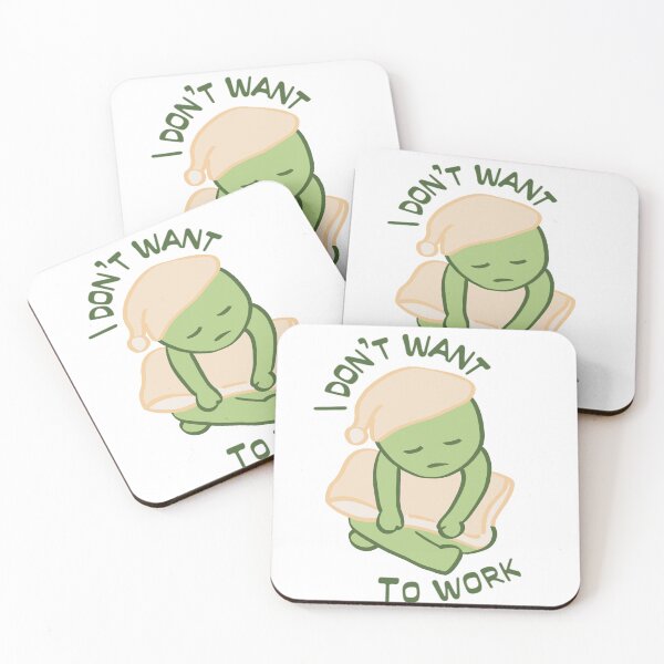 Item preview, I don't want to work smiski designed and sold by Mystical Illustrations.