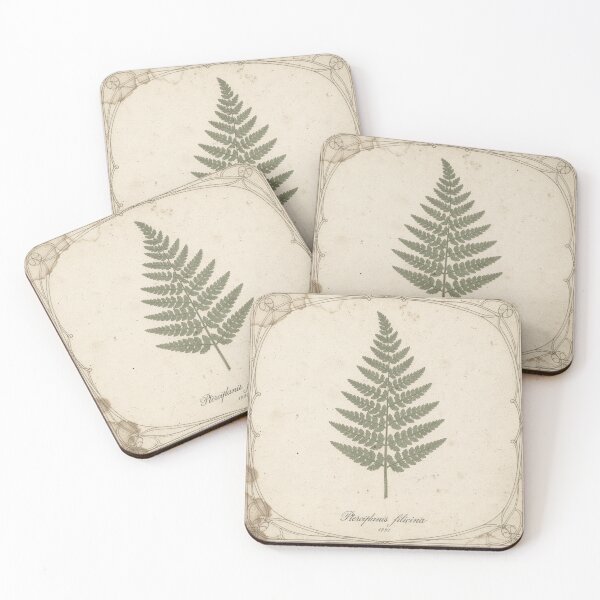 Item preview, Antique Pressed Fern Botanical designed and sold by PictorialWhimsy.
