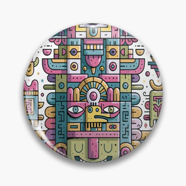 Item preview, Vibrant Abstract Tribal Totem Art designed and sold by Romgora.