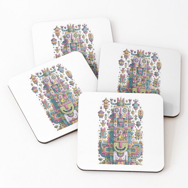 Item preview, Vibrant Abstract Tribal Totem Art designed and sold by Romgora.
