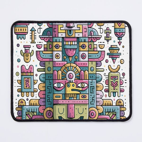 Item preview, Vibrant Abstract Tribal Totem Art designed and sold by Romgora.