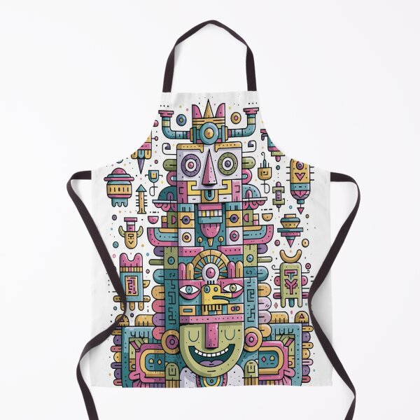 Item preview, Vibrant Abstract Tribal Totem Art designed and sold by Romgora.