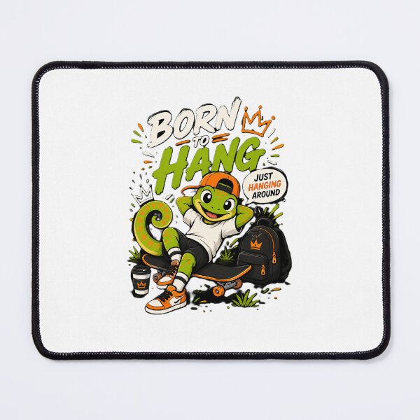 Item preview, Gecko Boy Born to Hang Funny Skater designed and sold by ismai6.