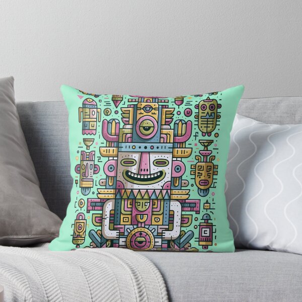 Item preview, Vibrant Geometric Spirit Totem Art designed and sold by Romgora.