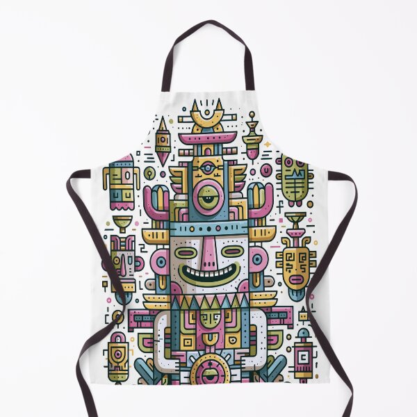 Item preview, Vibrant Geometric Spirit Totem Art designed and sold by Romgora.