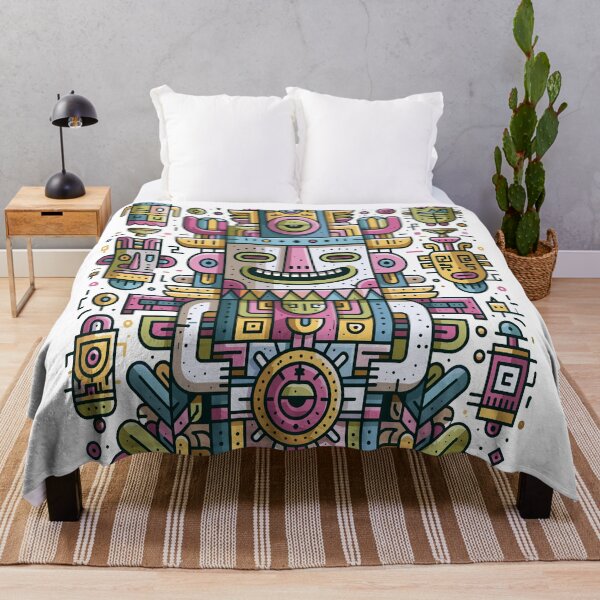 Item preview, Vibrant Geometric Spirit Totem Art designed and sold by Romgora.