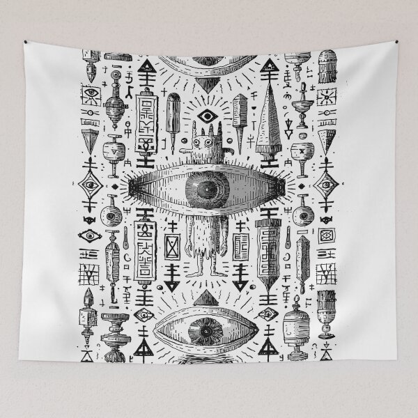 Item preview, Esoteric All Seeing Eye Mystic Creature Glyphs designed and sold by Romgora.