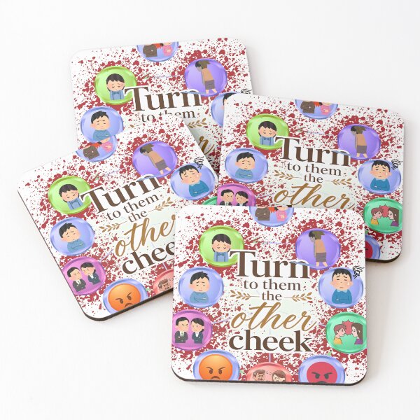 Item preview, Turn the Other Cheek | Matthew 5:39 Christian Faith Design designed and sold by The Kawaii Forge.