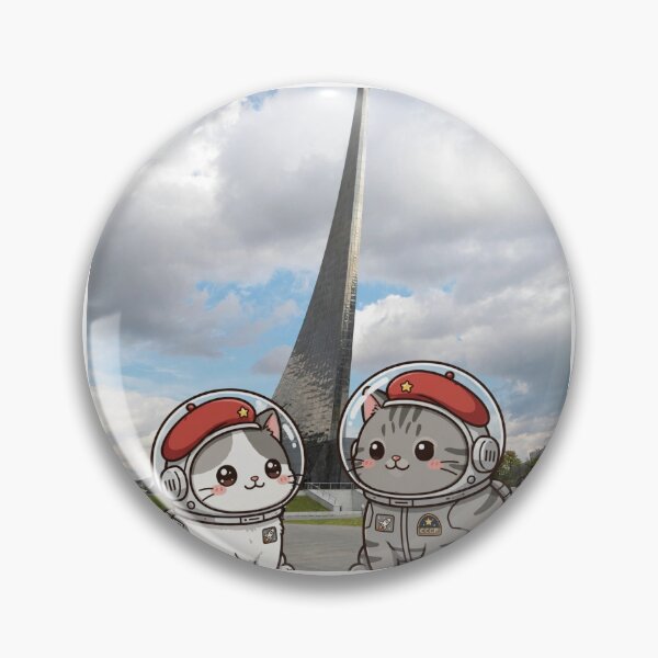Item preview, Junior and Freda at Space Conquerors Monument Moscow - Astronaut Cats  designed and sold by MAISON SYLVIE.