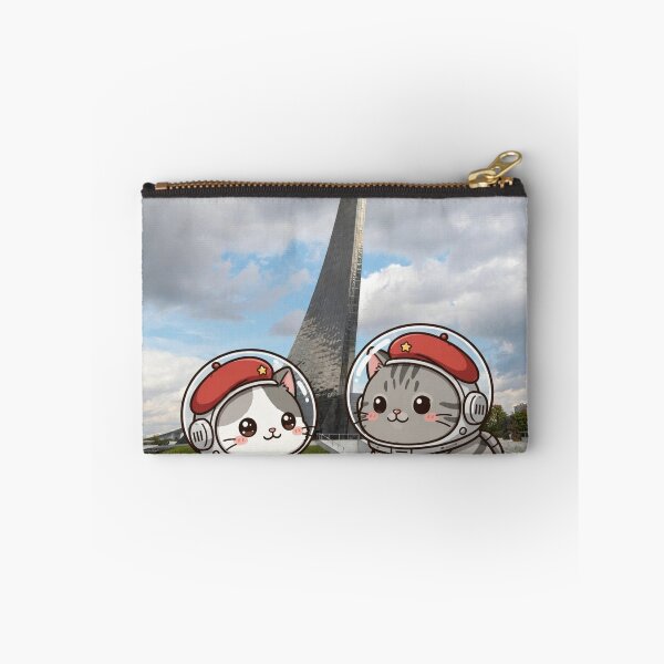 Item preview, Junior and Freda at Space Conquerors Monument Moscow - Astronaut Cats  designed and sold by MAISON SYLVIE.