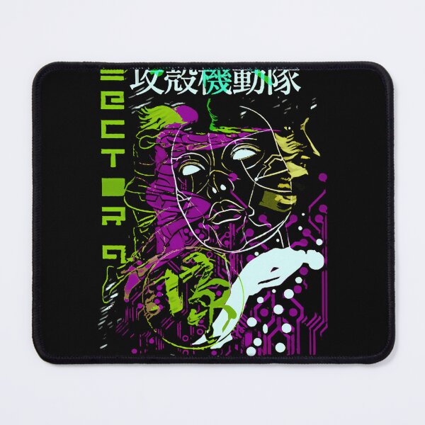 Item preview, Neon Cyborg Face Overlay On Circuitry Pattern designed and sold by AurelioSchultz.