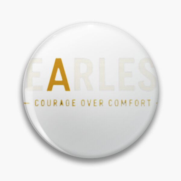 Item preview,  Fearless courage over comfort Bold Typography Tee designed and sold by Bekado.