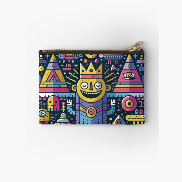 Item preview, Vibrant Cosmic King Abstract Geometric Art designed and sold by Romgora.