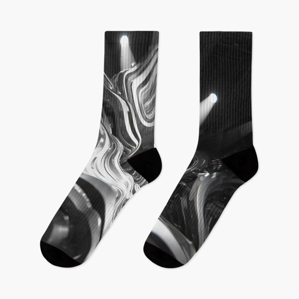 Item preview, Monochrome Liquid Flow Abstract  Geometric Design designed and sold by Habatour Creations Exclusive Digital Art Products.