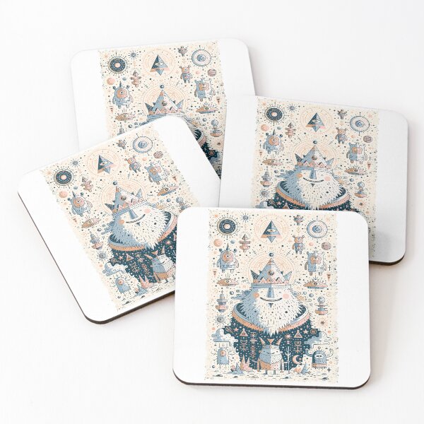 Item preview, Mythical Spirit Cosmic Folk Art Doodles designed and sold by Romgora.