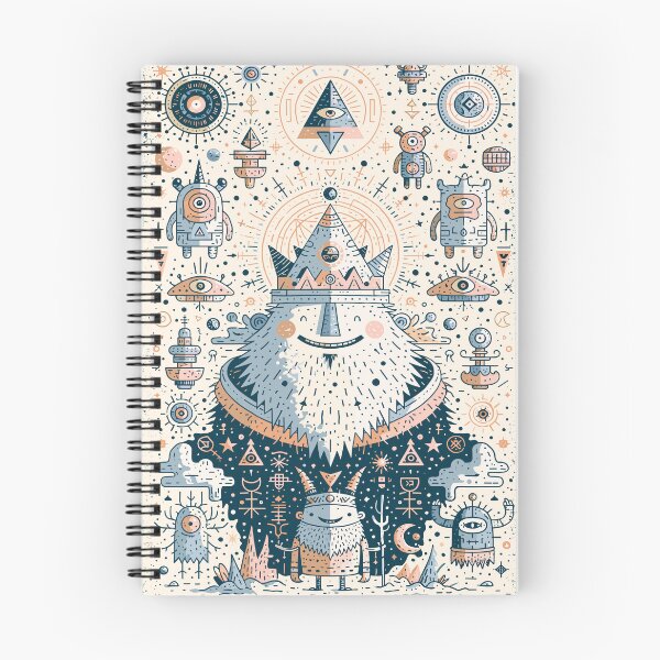 Item preview, Mythical Spirit Cosmic Folk Art Doodles designed and sold by Romgora.