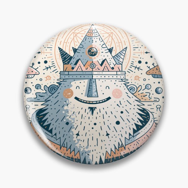 Item preview, Mythical Spirit Cosmic Folk Art Doodles designed and sold by Romgora.