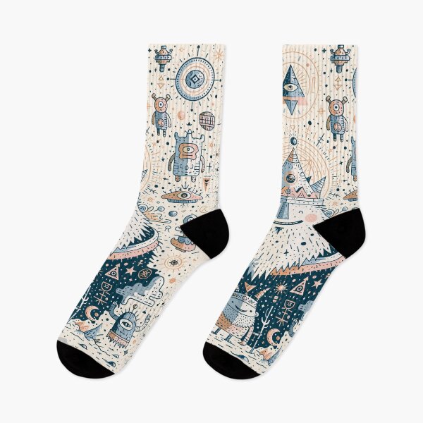 Item preview, Mythical Spirit Cosmic Folk Art Doodles designed and sold by Romgora.