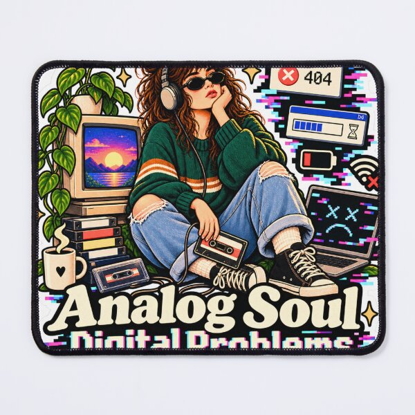 Item preview, Analog Soul Digital Problems Retro Tech designed and sold by Strange Local -supply co.-.