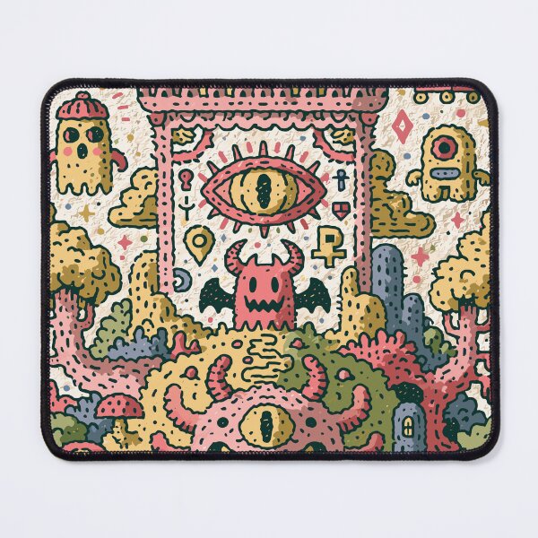 Item preview, Mystical Creature Doodle Dreamscape Illustration designed and sold by Romgora.