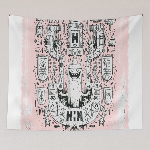 Item preview, Whimsical Crowned Him Monster Doodle designed and sold by Romgora.