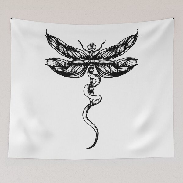 Item preview, Dragonfly  bw designed and sold by fakeface.