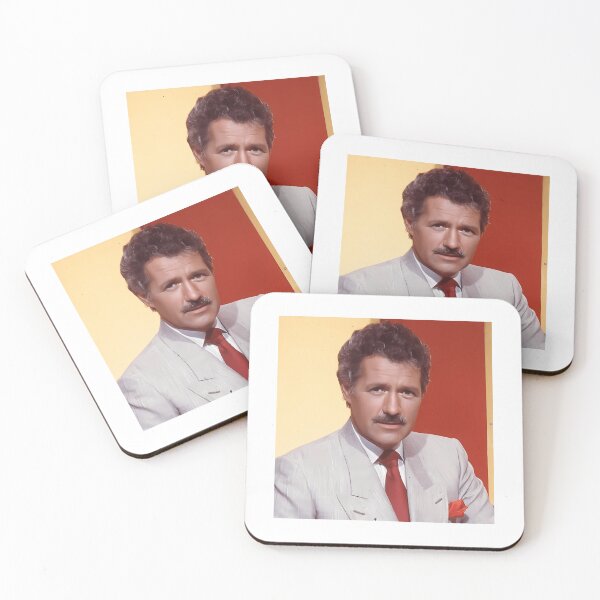 Item preview, Alex Trebek With Mustache 1988 Color Photo designed and sold by keatondavi-es.
