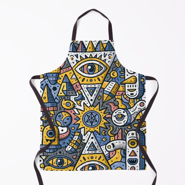 Item preview, Vibrant Psychedelic Esoteric Geometric Doodle Art designed and sold by Romgora.
