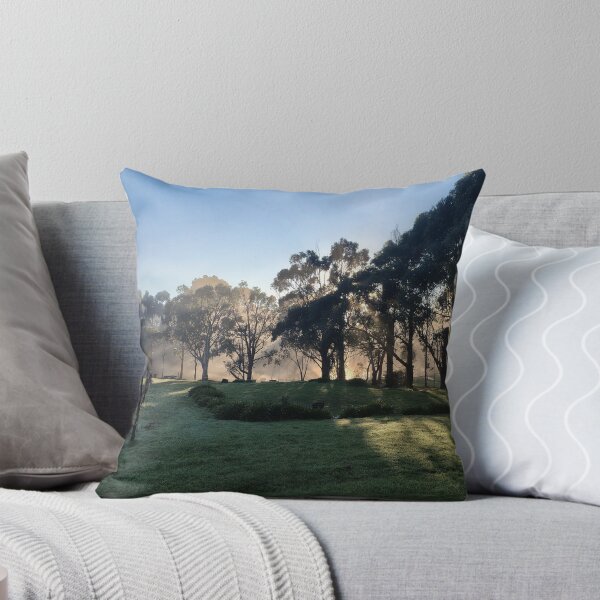 Item preview, Winter Sunrise Light Rays Over Dam Near Pinot Noir Patch Magpie Springs Willunga Hill South Australia designed and sold by MagpieSprings.