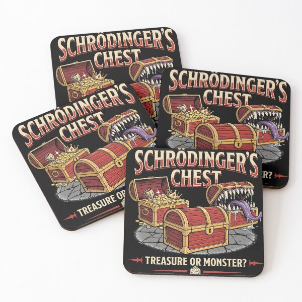 Item preview, Schrödinger's Chest Mimic Monster Funny Tabletop RPG Gamer designed and sold by AdyKurniawan.