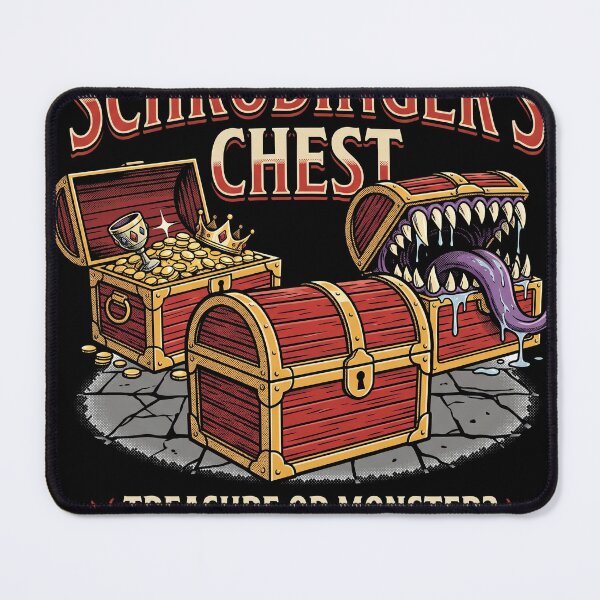 Item preview, Schrödinger's Chest Mimic Monster Funny Tabletop RPG Gamer designed and sold by AdyKurniawan.
