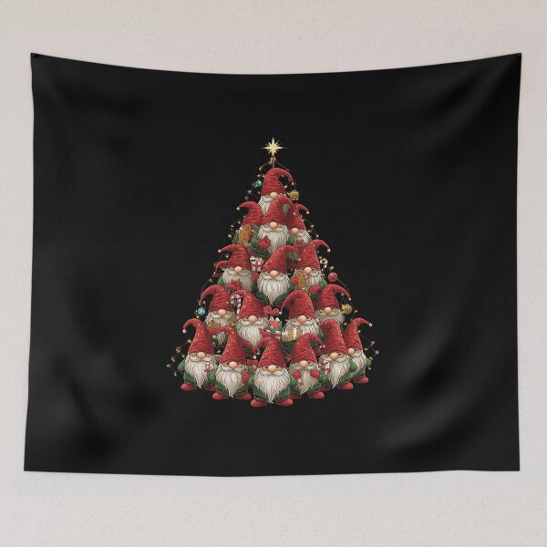 Item preview, Christmas Gnome Tree Candy Canes Ornaments Holiday Crew designed and sold by CF_VintageDesign.