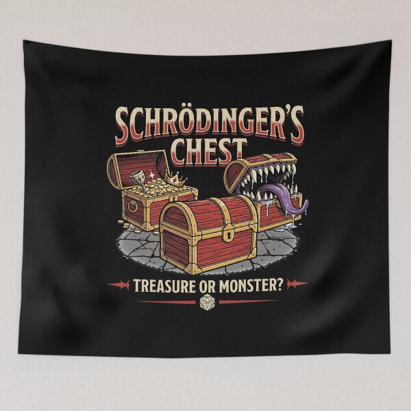 Item preview, Schrödinger's Chest Mimic Monster Funny Tabletop RPG Gamer designed and sold by AdyKurniawan.