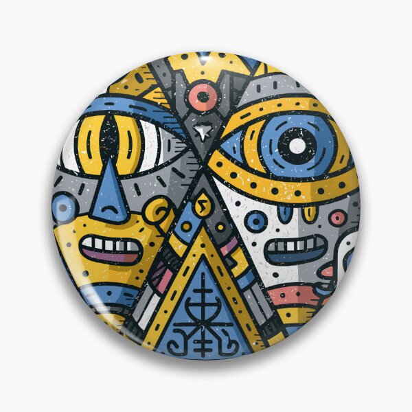 Item preview, Vibrant Abstract Spirit Eyes Pattern designed and sold by Romgora.
