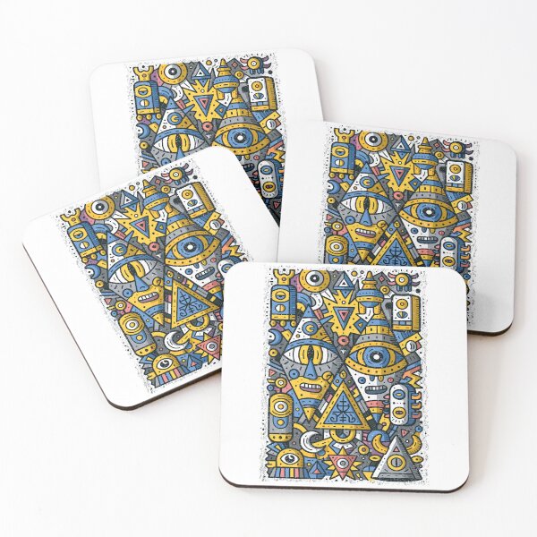 Item preview, Vibrant Abstract Spirit Eyes Pattern designed and sold by Romgora.